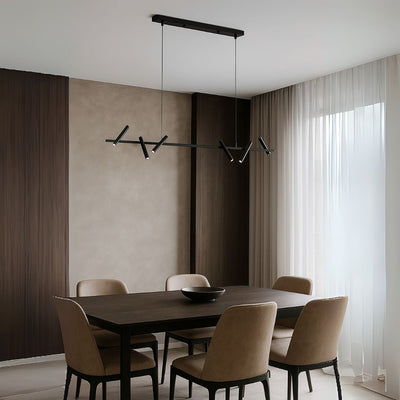 Lustra LED  Harman, 23W, 6 Surse, Lumina Neutra, Negru