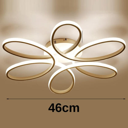 Lustra LED cu telecomanda ELIZA, 65W, lumina Rece/Calda/Neutra, Dimabila, Alb