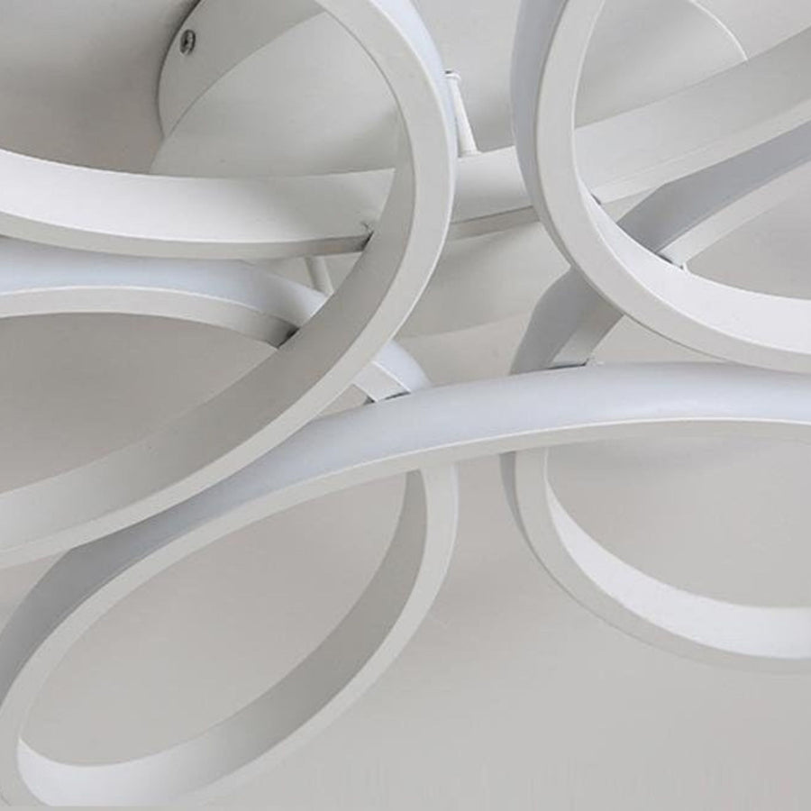 Lustra LED cu telecomanda ELIZA, 65W, lumina Rece/Calda/Neutra, Dimabila, Alb