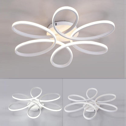 Lustra LED cu telecomanda ELIZA, 65W, lumina Rece/Calda/Neutra, Dimabila, Alb