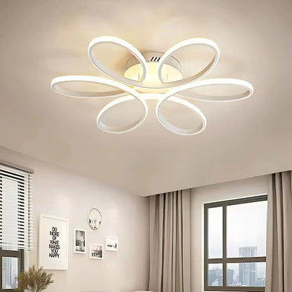 Lustra LED cu telecomanda ELIZA, 65W, lumina Rece/Calda/Neutra, Dimabila, Alb