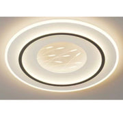 Lustra LED cu telecomanda LINEA 125W, Rotunda, lumina Rece/Calda/Neutra, Dimabila, Negru