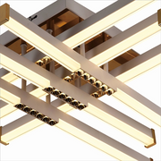 Lustra LED cu Telecomanda LT178/6WH, 84W, 6 Elemente, Lumina Rece/Clada/Neutra, Dimabila, Alb