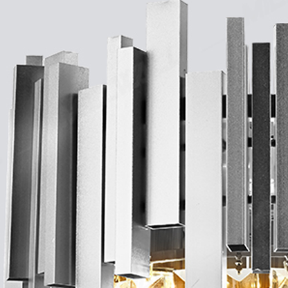 Candelabru Cristal BLOIS Petito 3xE14, Diametru 30cm, Argintiu, Inaltime Reglabila