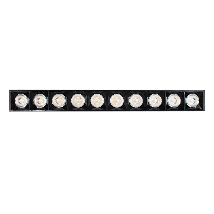 Proiector LED Liniar Aplicat Grilă 15W, Lumina Neutra 4000K, 10 surse, 27 x 3.5 x 6.5 cm