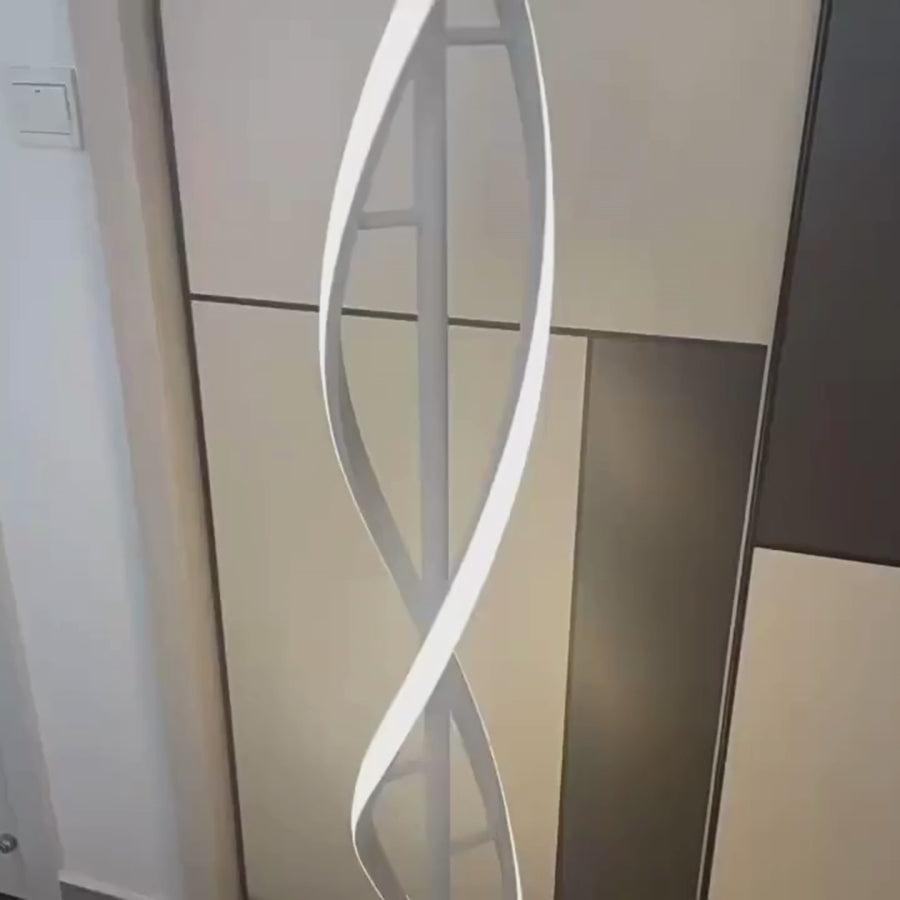 Lampadar LED Upsilon, 27W, lumina Rece/Calda/Neutra, Metal si Acril, Alb