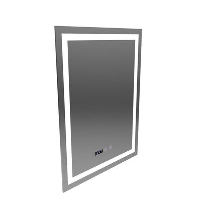 Oglinda LED Touch MODENA Sistem Dezaburire, Ceas si Temperatura 60x80 cm