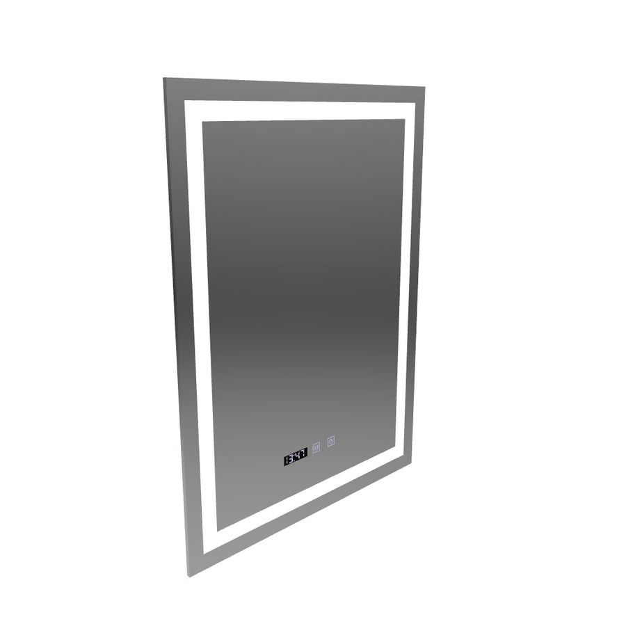Oglinda LED Touch MODENA Sistem Dezaburire, Ceas si Temperatura 60x80 cm