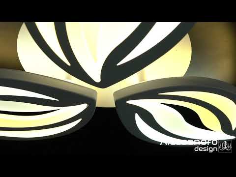 Lustra LED cu telecomanda ORCHID 39W, 3 Petale, lumina Rece/Calda/Neutra, Dimabila, Alb