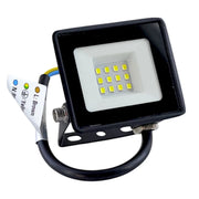 Proiector LED 10W 6000K IP65 220-230V 12 surse Carcasa Negra Metalica