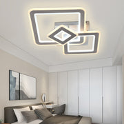 Lustra LED Horetensia cu Telecomanda, 116W, Dimabil, Lumina Calda/ Neutra/ Rece, Alb