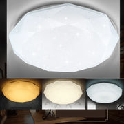 Plafonieră LED Hexagon 23 cm, 22W, 3000K / 4000K / 6000K, Alb, Metal si Acril