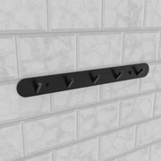 Suport Prosop si Accesorii Baie 37cm Aluminiu Negru