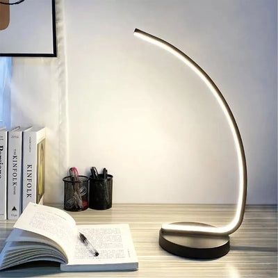 Veioza LED Nemesis, 10W, Lumina Rece/Calda/Neutra, Metal si Acril, Negru