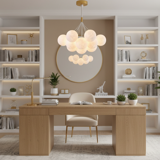 Lustra MODERNA, tip Pendul, LOFT Bagliore, Glob, 7xE27, Inaltime Reglabila, Auriu
