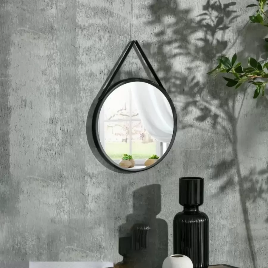 Oglinda LED Touch Minima, 60x60 cm, rama Neagra, colectia Korman