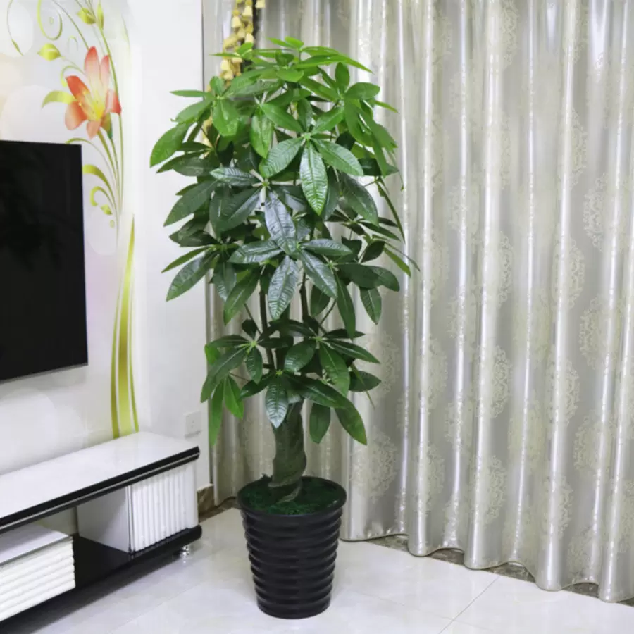 Planta Artificiala Schefflera arboricola, fara Ghiveci, 150cm Verde