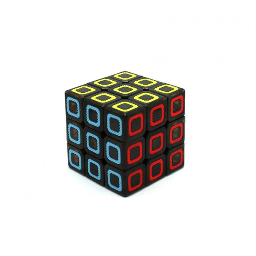 Cub Rubik 3x3x3 Negru Transparent, MY/12