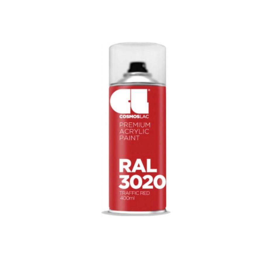 Spray Vopsea Cosmos Lac, RAL 3020 Traffic Red, 400ml