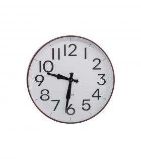 Ceas de Perete, Formă Rotundă, 30 cm, Maro