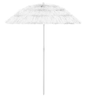 Umbrelă de plajă Hawaii, alb, 180 cm