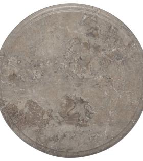 Blat de masă, gri, Ø40x2,5 cm, marmură