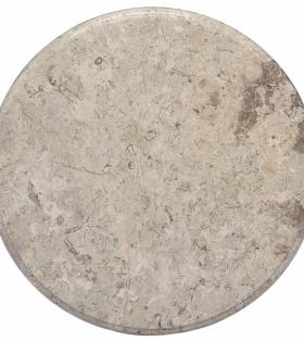 Blat de masă, gri, Ø50x2,5 cm, marmură