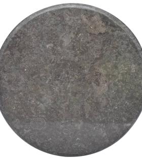 Blat de masă, negru, Ø60x2,5 cm, marmură