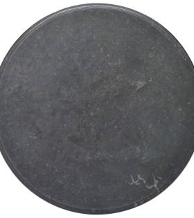 Blat de masă, negru, Ø70x2,5 cm, marmură