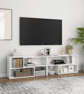 Comodă TV, alb, 149x30x52 cm, PAL