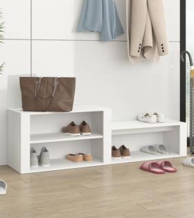 Pantofar, alb, 150x35x45 cm, lemn compozit