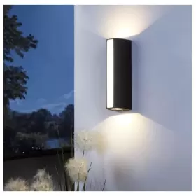 Aplica LED Exterior Berfin, 7W, 3000K, Negru, Metal