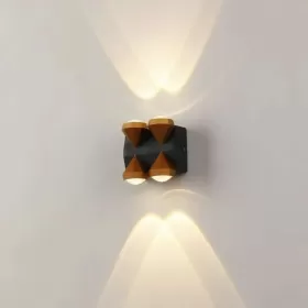 Aplica LED Exterior Kason 4W Negru Auriu