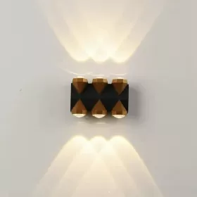 Aplica LED Exterior Kenzo 6W Negru Auriu