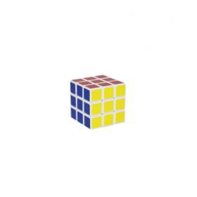 Cub Rubik 3X3X3 Pătrat Multicolor cu Margini Albe Lucios, CP/59