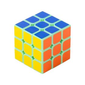 Cub Rubik, Pătrat, Verde cu Alb, Plastic