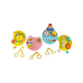 Jucărie Educativă Montessori Multifuncțională  în Formă de Omidă, 12 Piese, Multicolor, Lemn