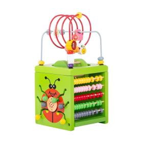 Jucărie Educativă Montessori Multifuncțională, Multicolor, Lemn