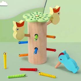 Jucărie Interactivă Multicolor cu Animăluțe, Lemn