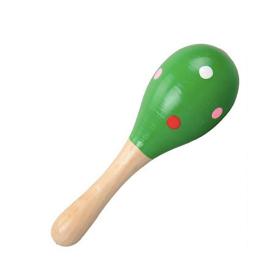 Jucărie pentru Jonglat, Verde cu Buline Multicolore, Lemn