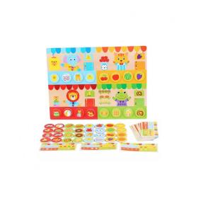 Jucărie tip Puzzle, Multicolor, Carton