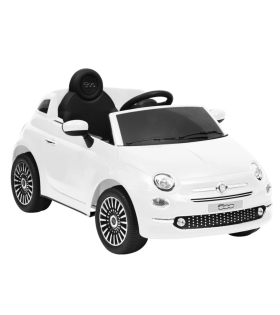 Mașină electrică pentru copii Fiat 500, alb