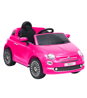Mașină Fiat 500, Electrică Pentru Copii, Roz