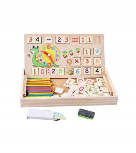 Jucărie tip Tabla Înmulțirii, Multicolor, Lemn