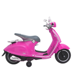 Motocicletă de Jucărie Electrică Vespa, Roz