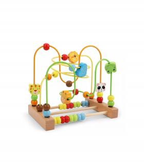 Jucărie Educativă Montessori Multifuncțională, Multicolor, Lemn