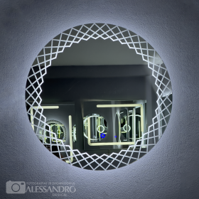 Oglinda LED Touch Fantazia, 60x60 cm, colectia Marcello Funghi