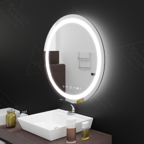 Oglindă LED Touch Circollo Sistem Dezaburire 60x60 cm Colectia Marcello Funghi
