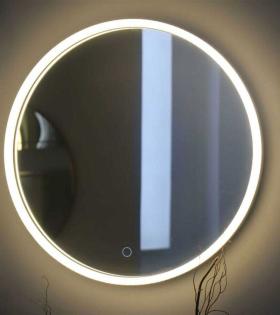 Oglindă LED Touch Rotundă, Smack, 50x50cm