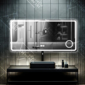 Oglinda LED Touch Stacy Sistem Dezaburire Lupa Cosmetica 90x75 cm Colectia Marcello Funghi